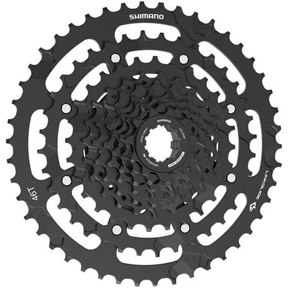 Shimano Cassette - 9-Speed - 11-46t - Linkglide - Black [MPN: ECSLG3009146]_1403608