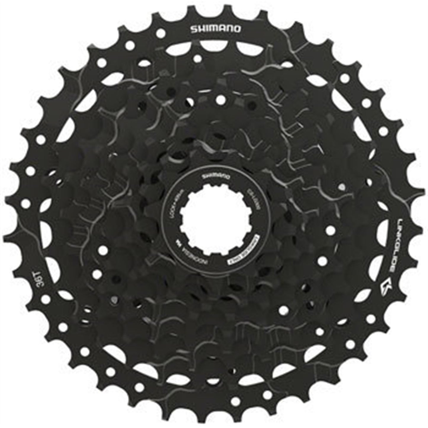 Shimano Cassette - 9-Speed - 11-36t - Linkglide - Black [MPN: ECSLG3009136]_1403613