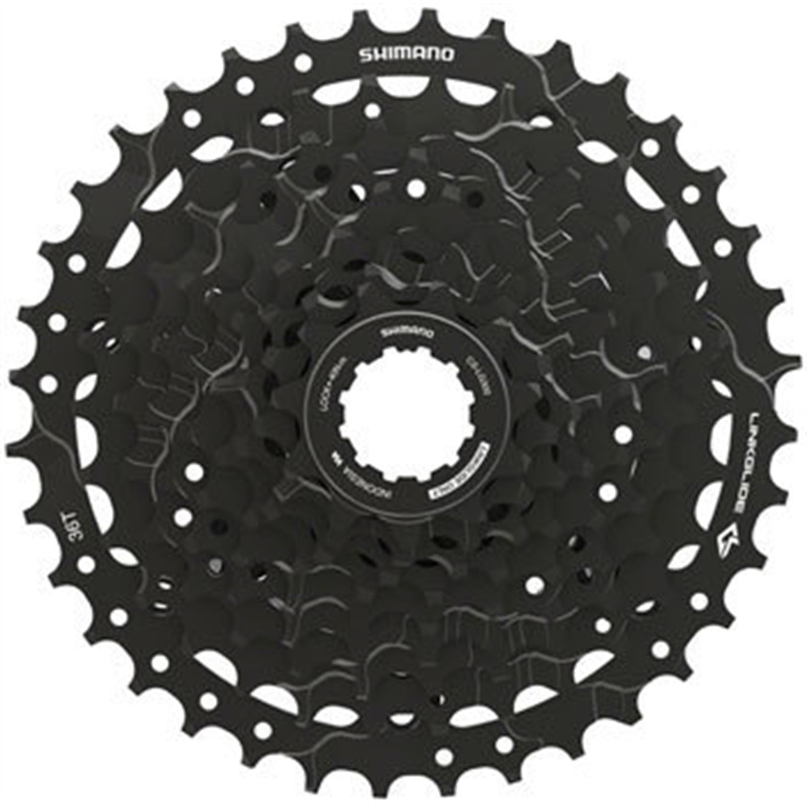 Shimano Cassette - 9-Speed - 11-36t - Linkglide - Black [MPN: ECSLG3009136]_1403613