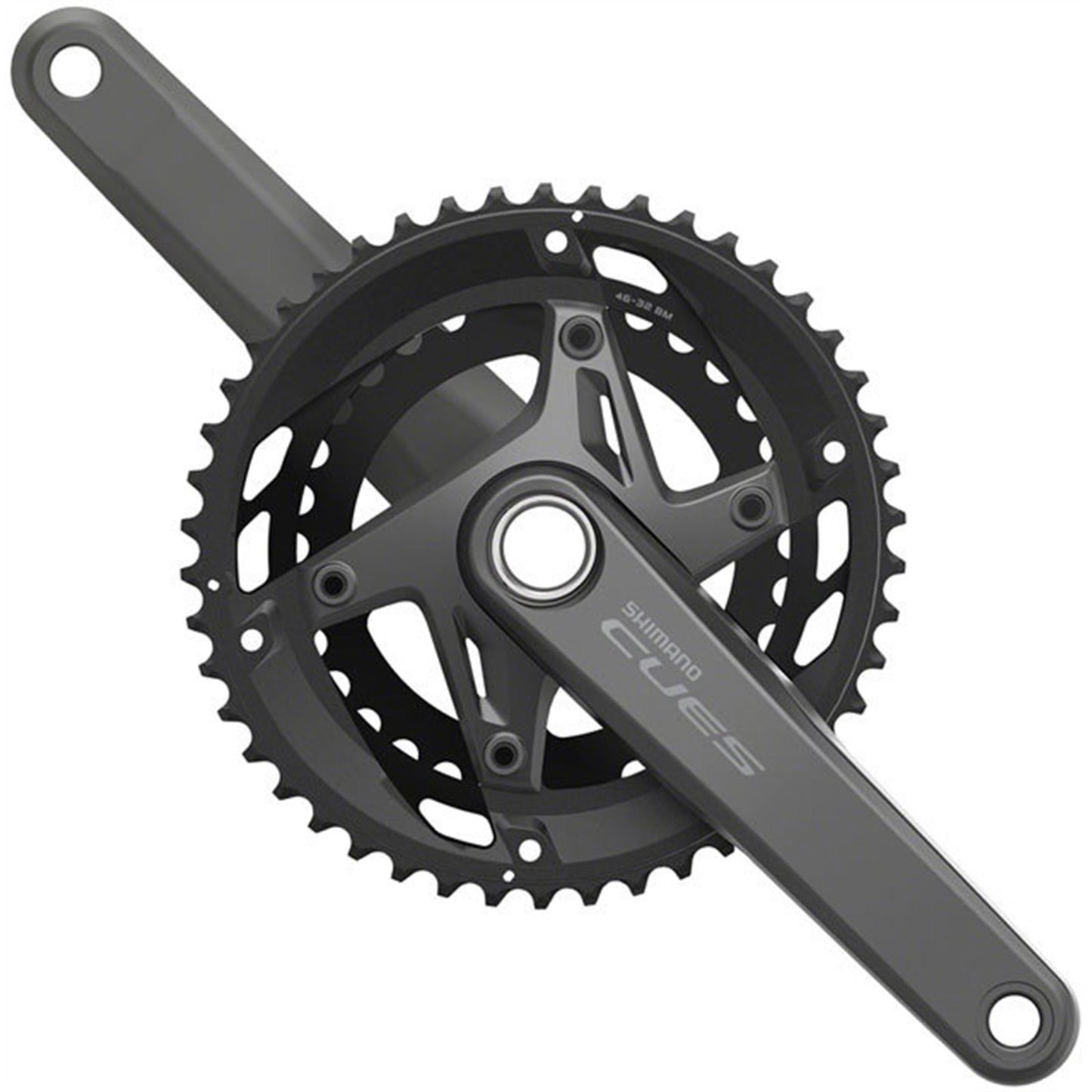Shimano Crankset - 175mm - 11-Speed - 110 BCD - Black - CUES FC-U6010-2 [MPN: EFCU60102EX62X]_1403461