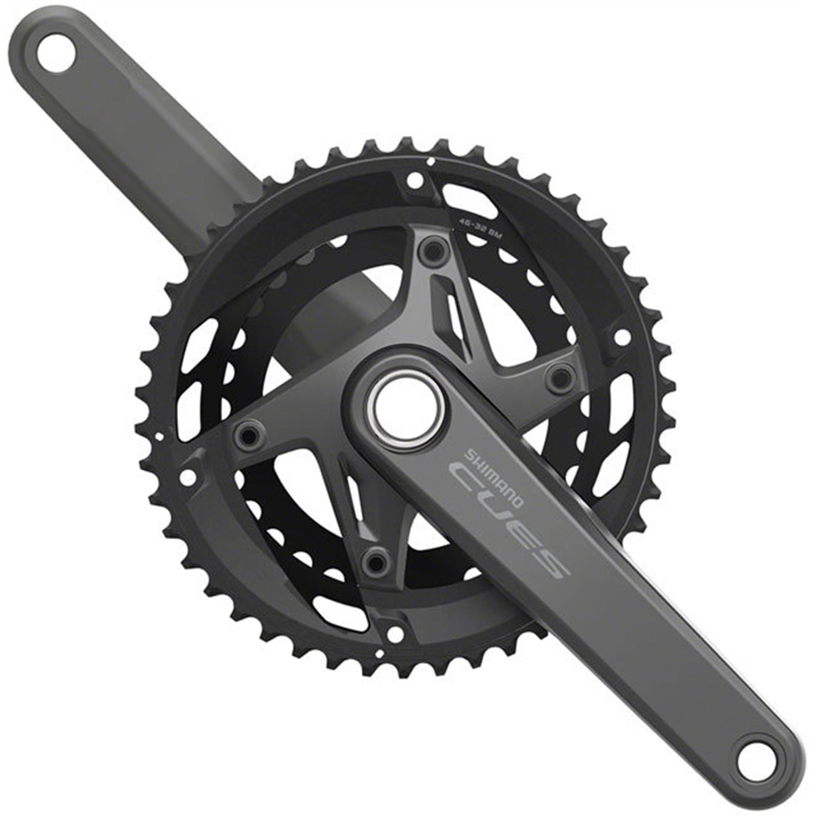 Shimano Crankset - 175mm - 11-Speed - 110 BCD - Black - CUES FC-U6010-2 [MPN: EFCU60102EX62X]_1403461