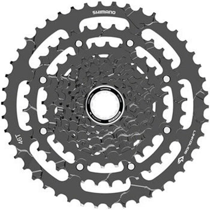 Shimano Cassette - 9-Speed - 11-46t - Linkglide - Black [MPN: ECSLG4009146]_1403620