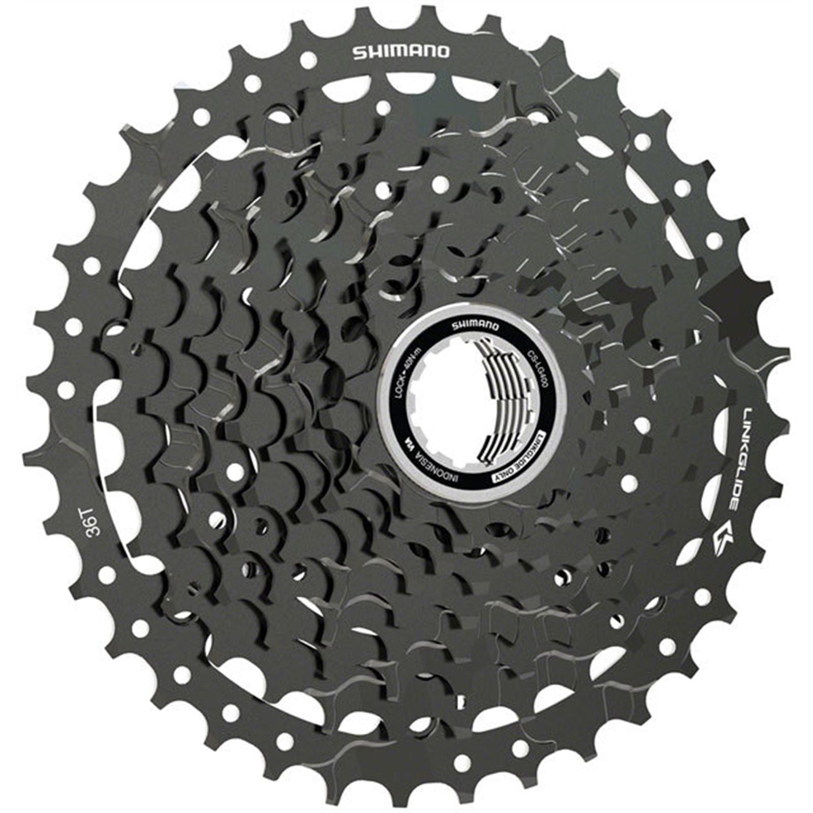 Shimano Cassette - 9-Speed - 11-36t - Linkglide - Black [MPN: ECSLG4009136]_1403628