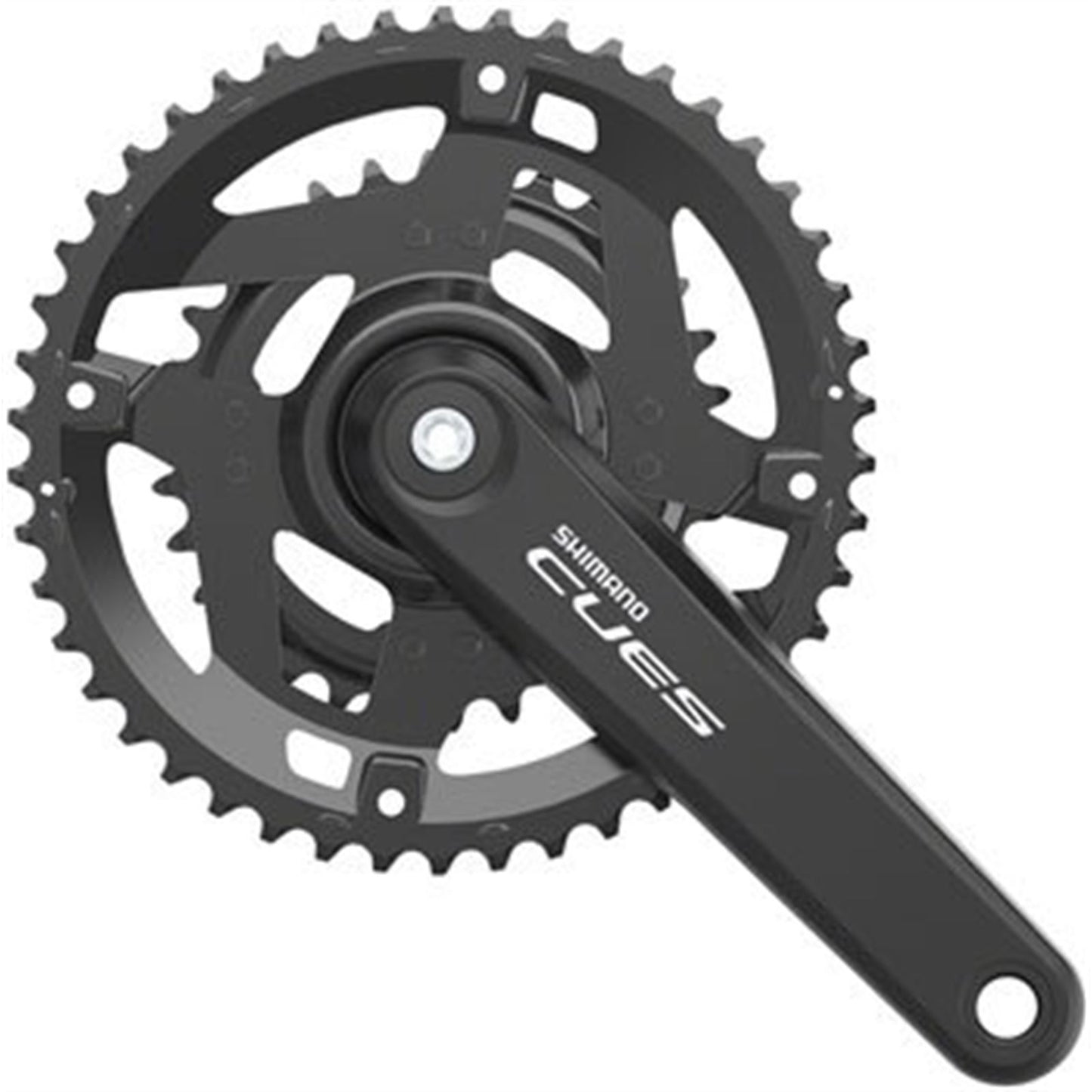 Shimano Crankset - 170mm - 9/10-Speed - Riveted - Black - CUES FC-4010-2  [MPN: EFCU40102CX60X]_1403441