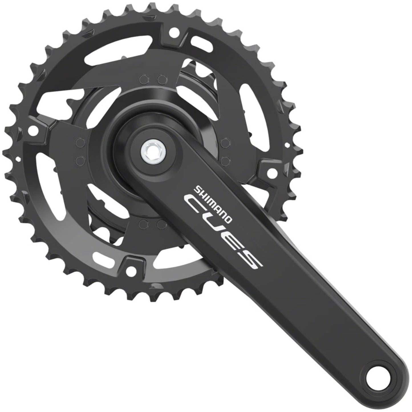 Shimano Crankset - 175mm - 9/10/11-Speed - Riveted - Black [MPN: EFCU40002E06X]_1415895