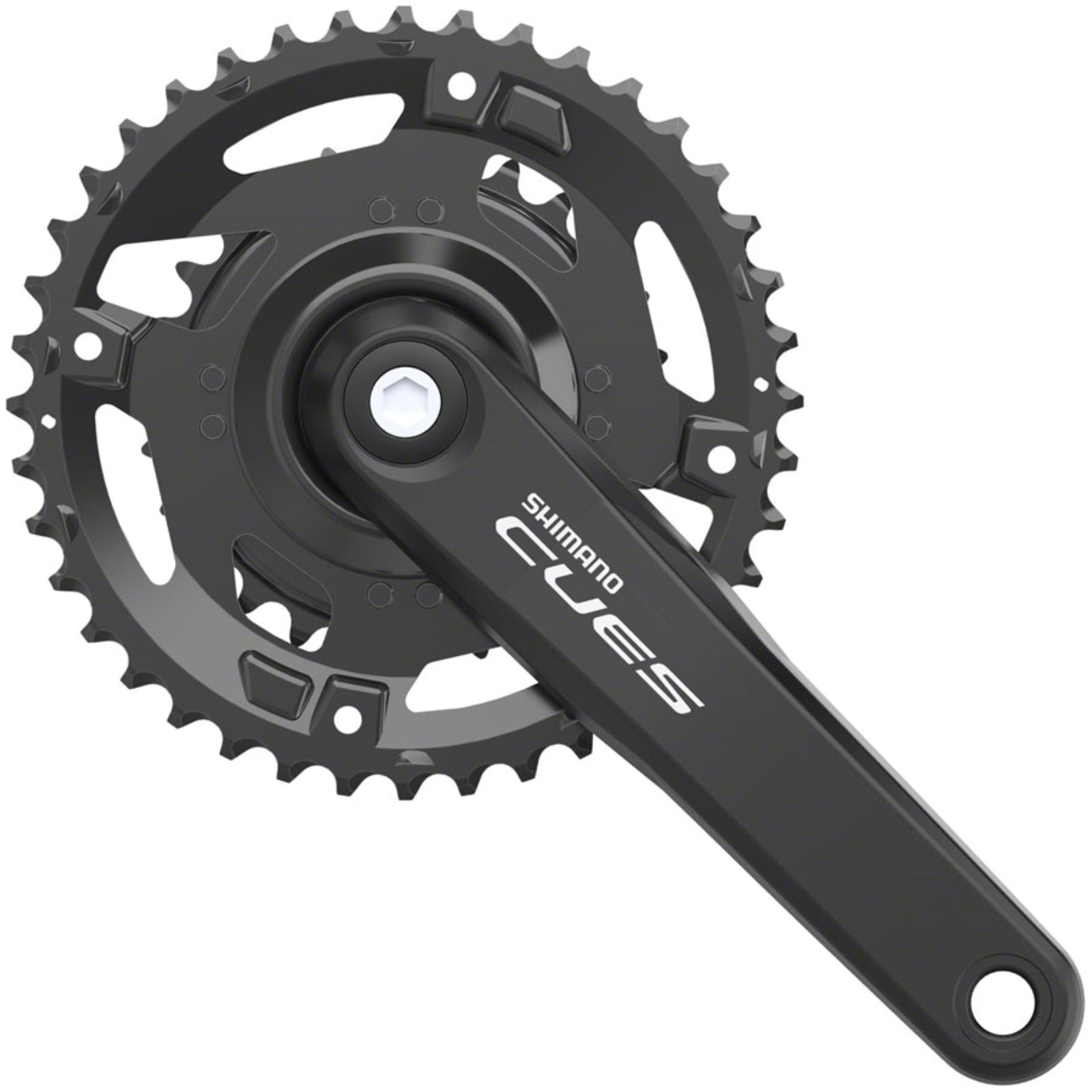 Shimano Crankset - 170mm - 9/10/11-Speed - Riveted - Black [MPN: EFCU40002C06X]_1415893