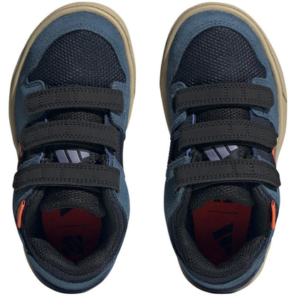 Five Ten Freerider Kid's VCS Flat Shoes -  Ink/Wonder Steel/Orange - Size 4K [MPN: IF7421-4]_1428866