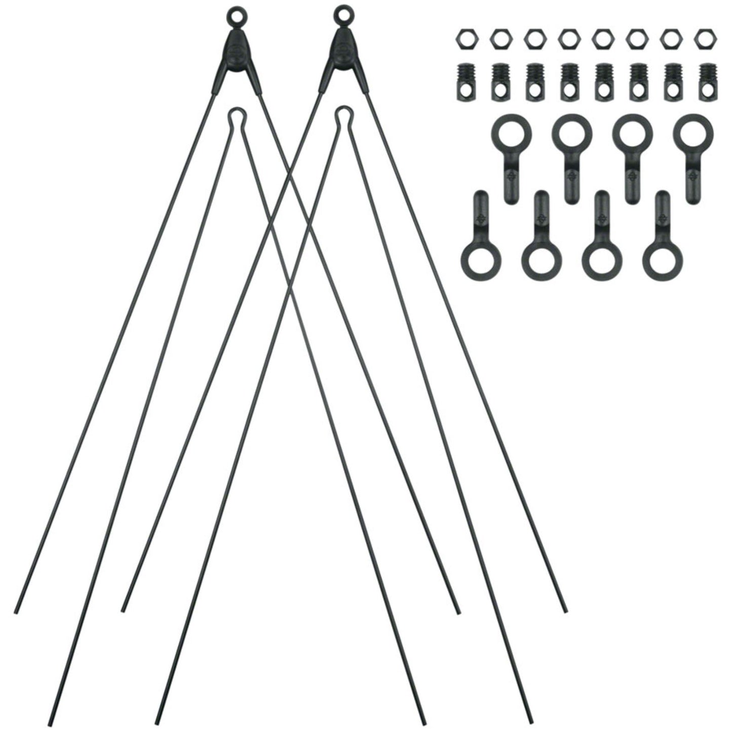 SKS Germany Bluemels Fender V-Stay Kit - Black [MPN: 11897]_1417342