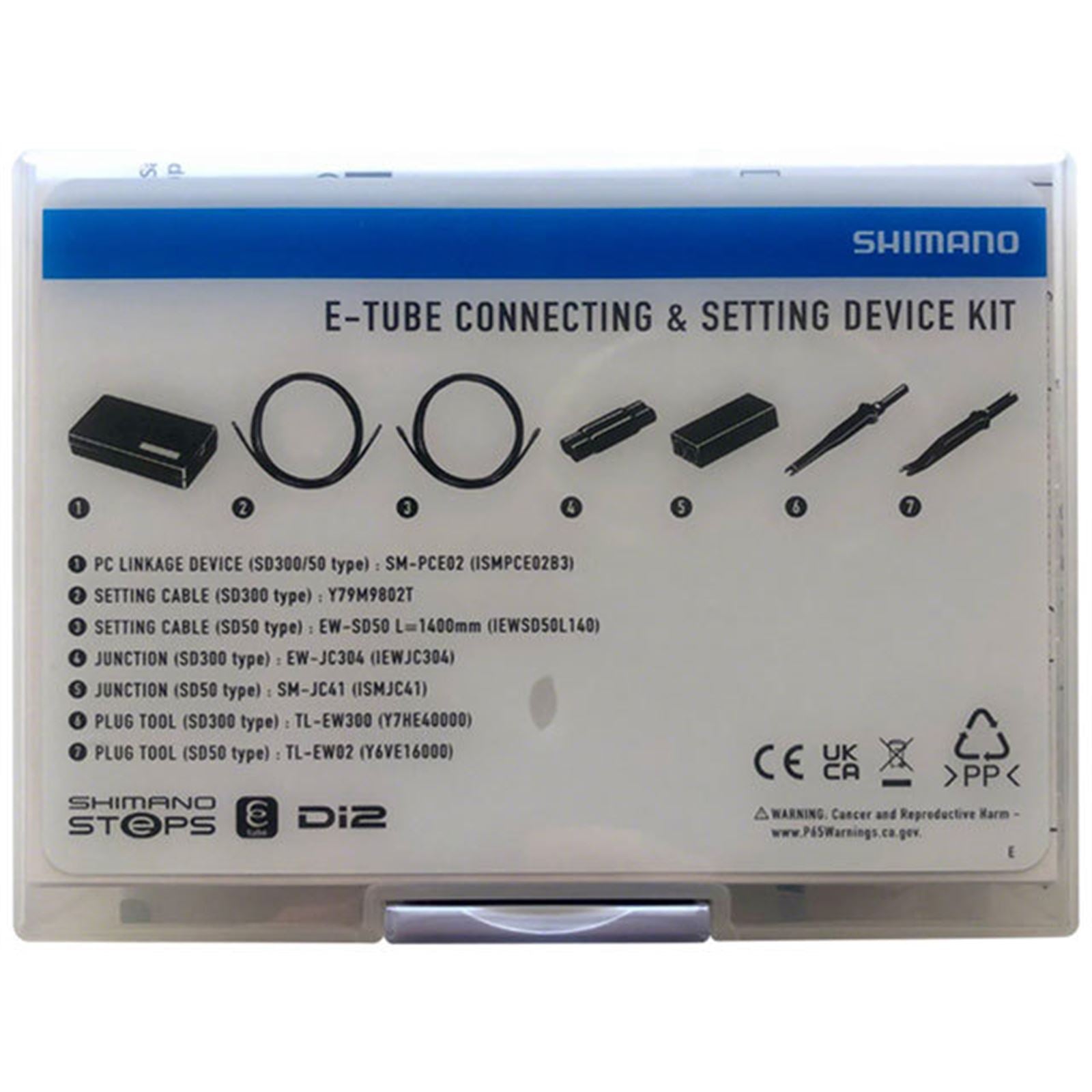 Shimano Linkage Device and Cables - Steps Di2 Etube - Steps SM-PCE02 PC  [MPN: IETUBEKIT4EB]_1403531