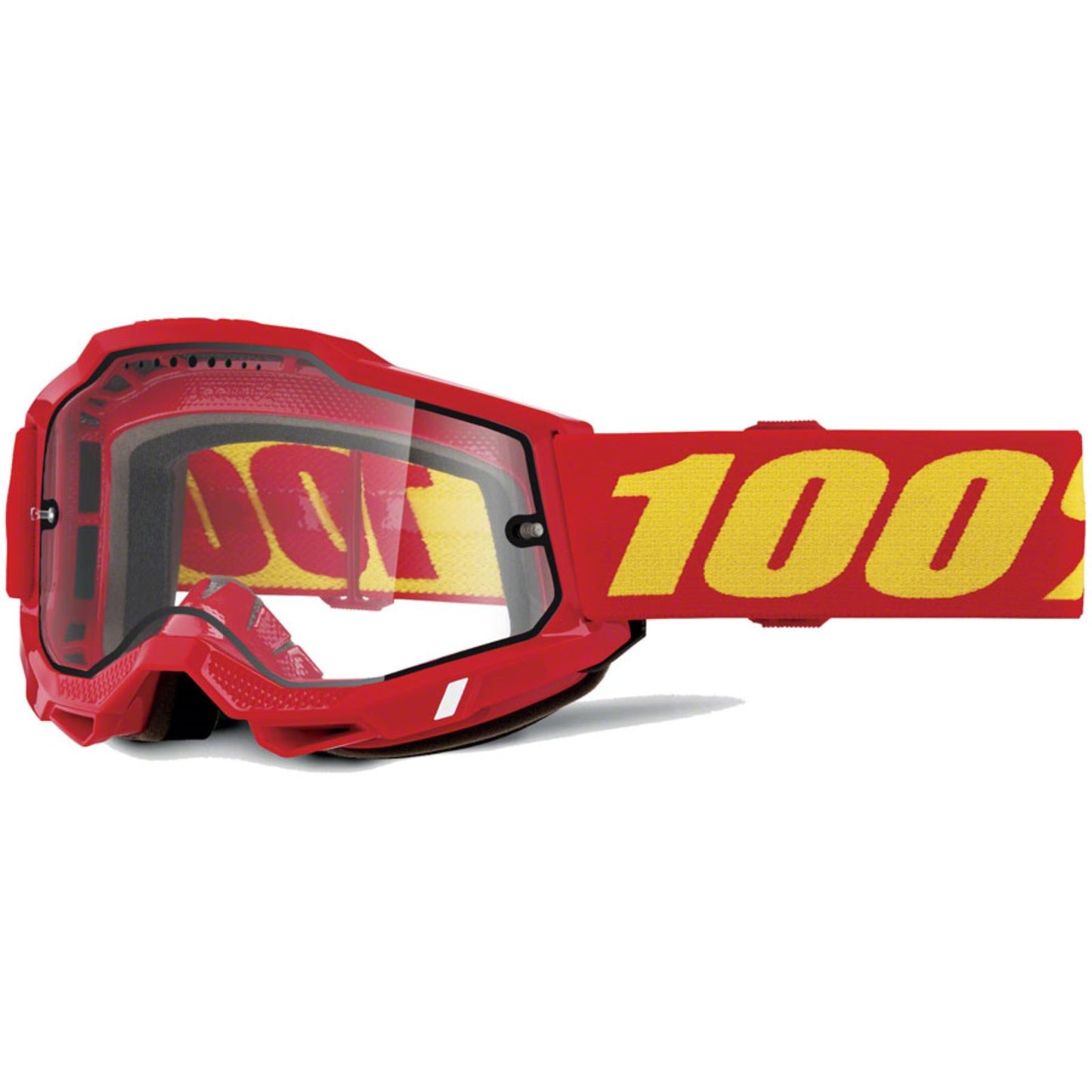 100% Accuri 2 Enduro MTB Goggles - Red - Clear Lens 50016-00010_1417260