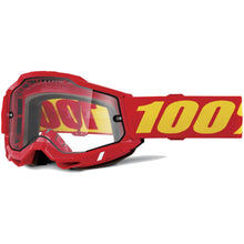 100% Accuri 2 Enduro MTB Goggles - Red - Clear Lens 50016-00010_1417260