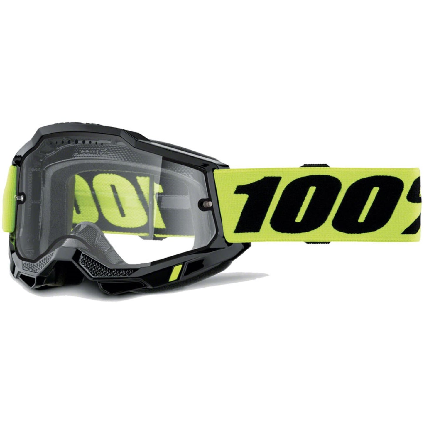 100% Accuri 2 Enduro MTB Goggles - Neon Green - Clear Lens 50016-00008_1417258