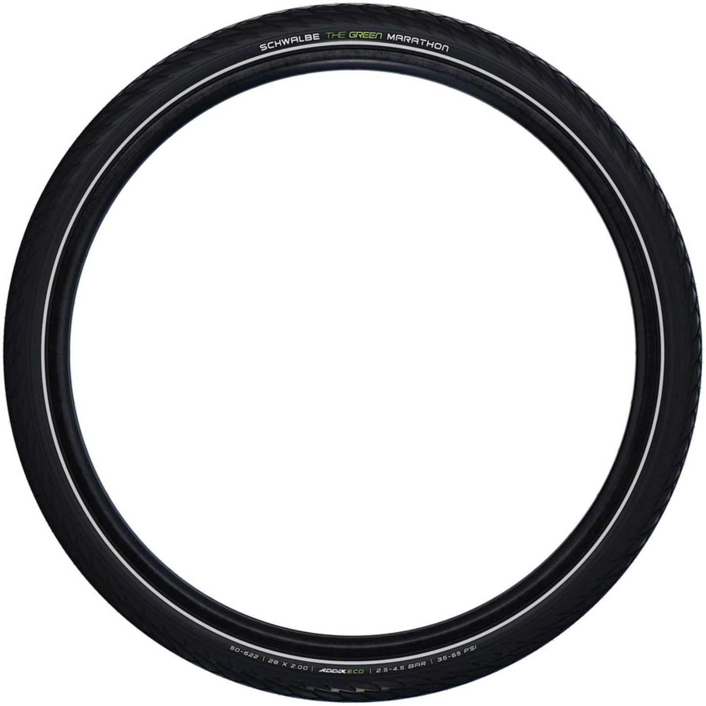 Schwalbe Green Marathon Tire - 20 x 1.50, Clincher, Wire, Black/Reflective [MPN: 11159411]_1436584