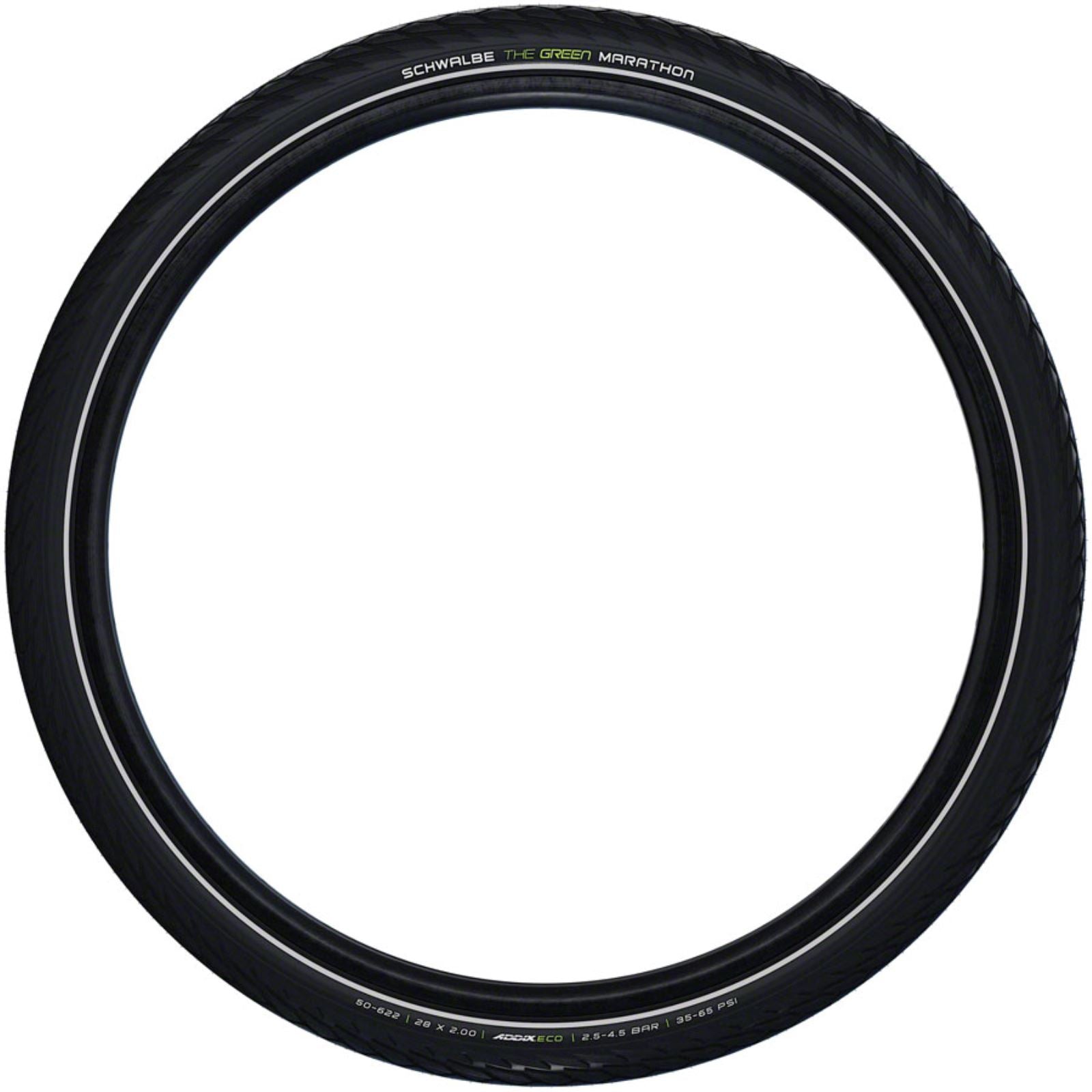 Schwalbe Green Marathon Tire - 700 x 55, Clincher, Wire, Black/Reflective 11159398_1436610