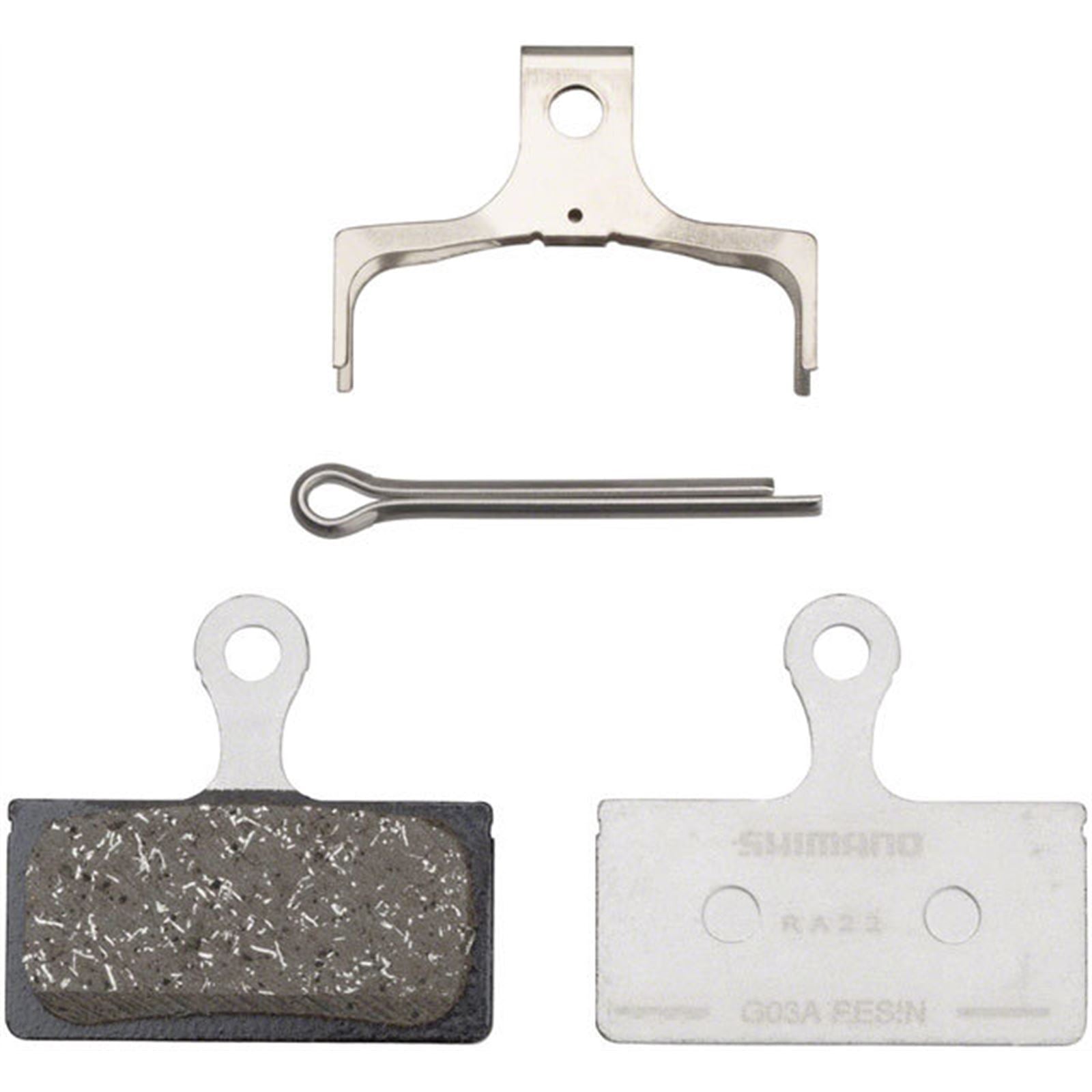 Shimano Disc Brake Pad and Spring - Resin Compound - Box/50 pair - G05A-RX [MPN: Y2R298012]_1403272