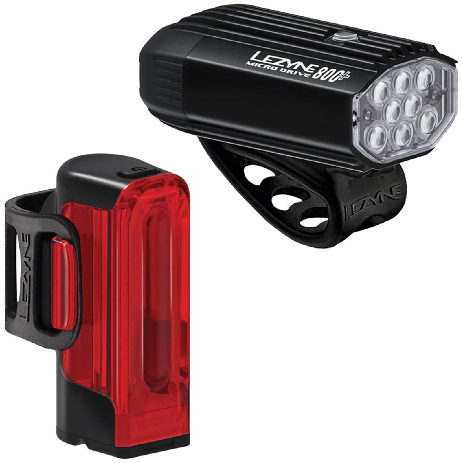 Lezyne MicroDrive 800+ / Strip Drive 300+ Headlight and Taillight Set [MPN: 1-LED-2P-V1637]_1421969