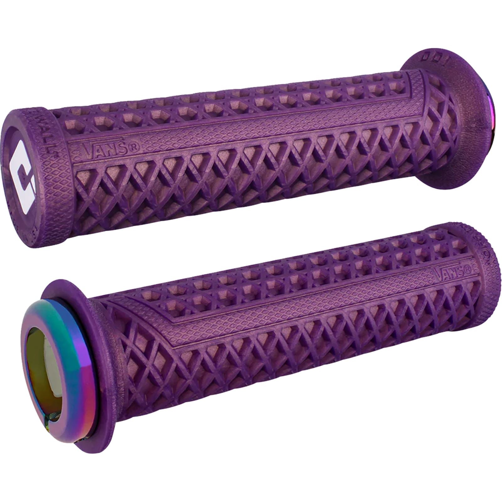 ODI Vans v2.1 Lock-On Grips - Iridescent Purple Oil Slick [MPN: D33VNIP-OS]_1555610