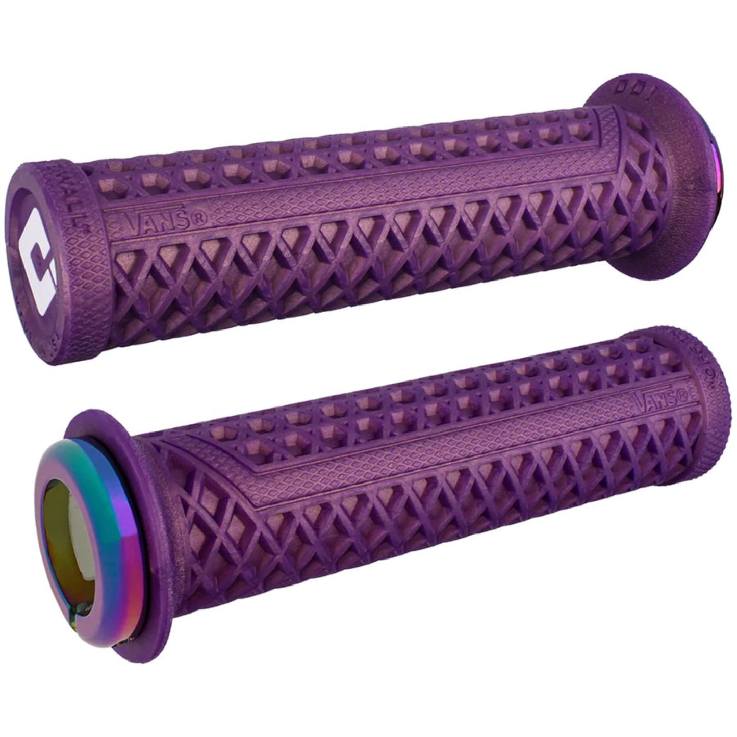 ODI Vans v2.1 Lock-On Grips - Iridescent Purple Oil Slick [MPN: D33VNIP-OS]_1419957
