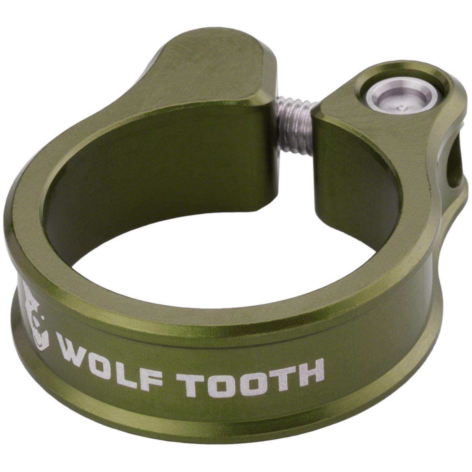 Wolf Tooth Seatpost Clamp - 34.9mm, Olive [MPN: SC-35-OLV]_1434028