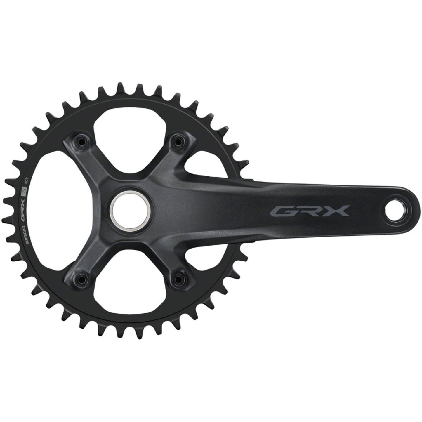 Shimano Crankset - 165mm - 12-Speed - 40t - 110 BCD - Black GRX FC-RX610-1 [MPN: EFCRX6101AXB0]_1415891