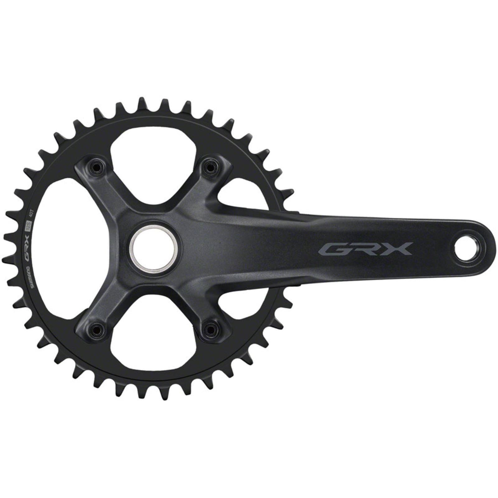 Shimano Crankset - 165mm - 12-Speed - 40t - 110 BCD - Black GRX FC-RX610-1 [MPN: EFCRX6101AXB0]_1415891