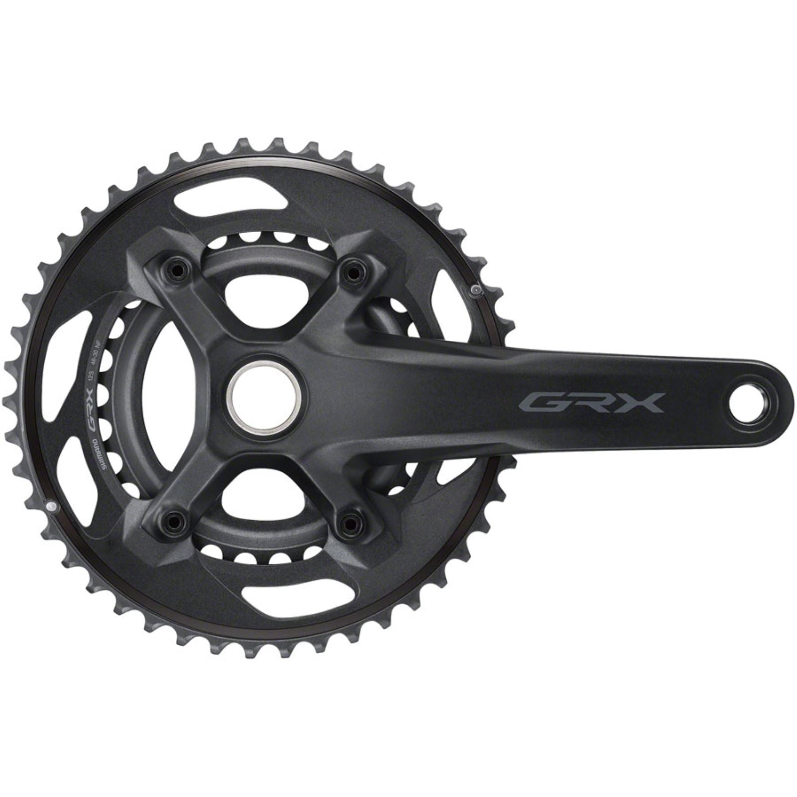 Shimano Crankset - 165mm - 12-Speed - 46/30t - Black - GRX FC-RX610-2  [MPN: EFCRX6102AX60]_1415892