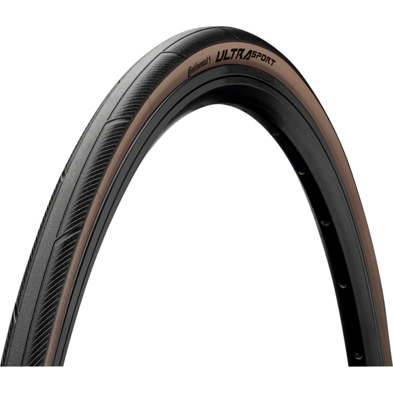 Continental Tire - Bicycle Ultra Sport III Tire - 700 x 28 - Folding - Black/Brown - BlackChili [MPN: 01506800000]_1410101