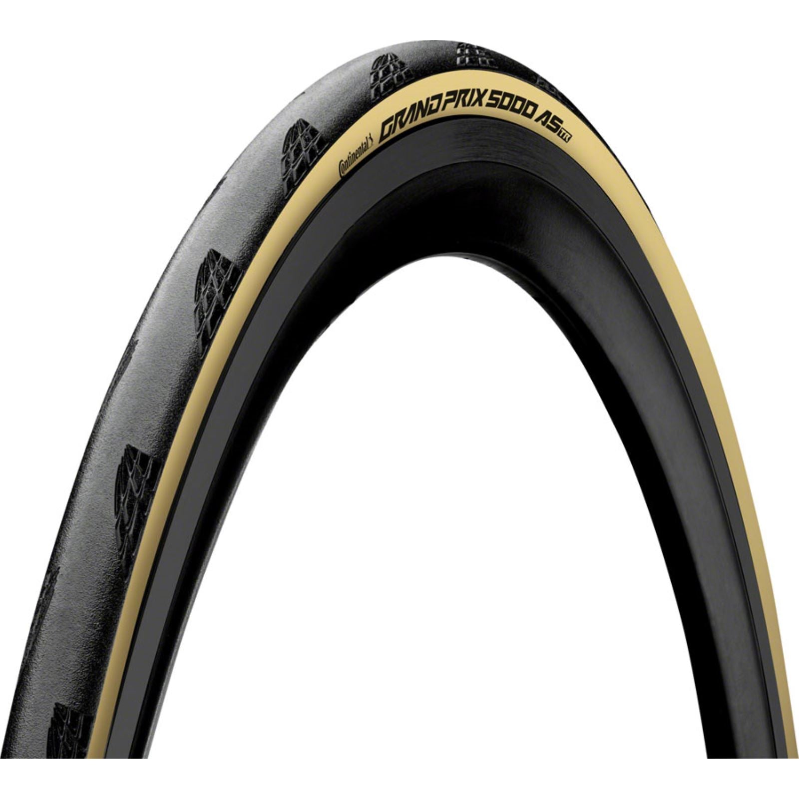 Continental Tire - Bicycle Grand Prix 5000 All Season TR Tire - 700x25 Tubeless - Black/Cream [MPN: 01019010000]_1410353