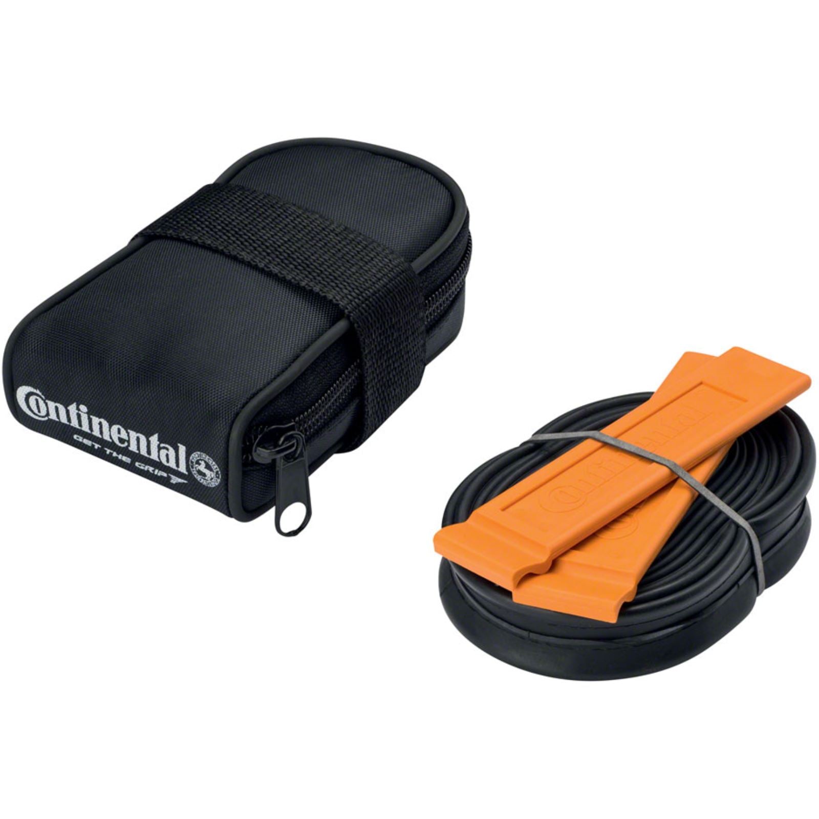 Continental Tire - Bicycle Saddle Bag - Includes 700 x 18-25 Presta Tube, 2 Tire Levers - Black [MPN: C1600720]_1410682