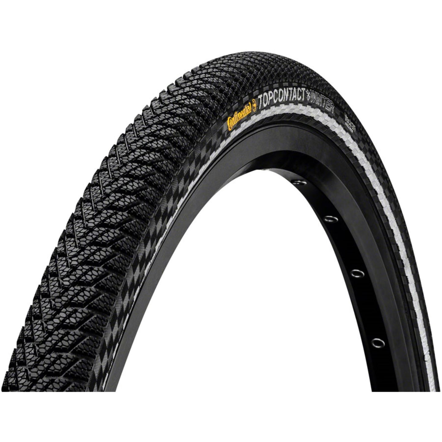 Continental Tire - Bicycle Top Contact Winter II Tire - 26 x 2.0 - Clincher - Wire - Black/Reflex [MPN: C1314522]_1410804