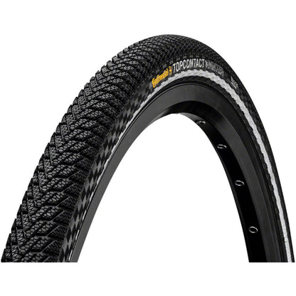 Continental Tire - Bicycle Top Contact Winter II Tire - 700 x 42 - Clincher - Wire - Black/Reflex [MPN: C1414642]_1410806