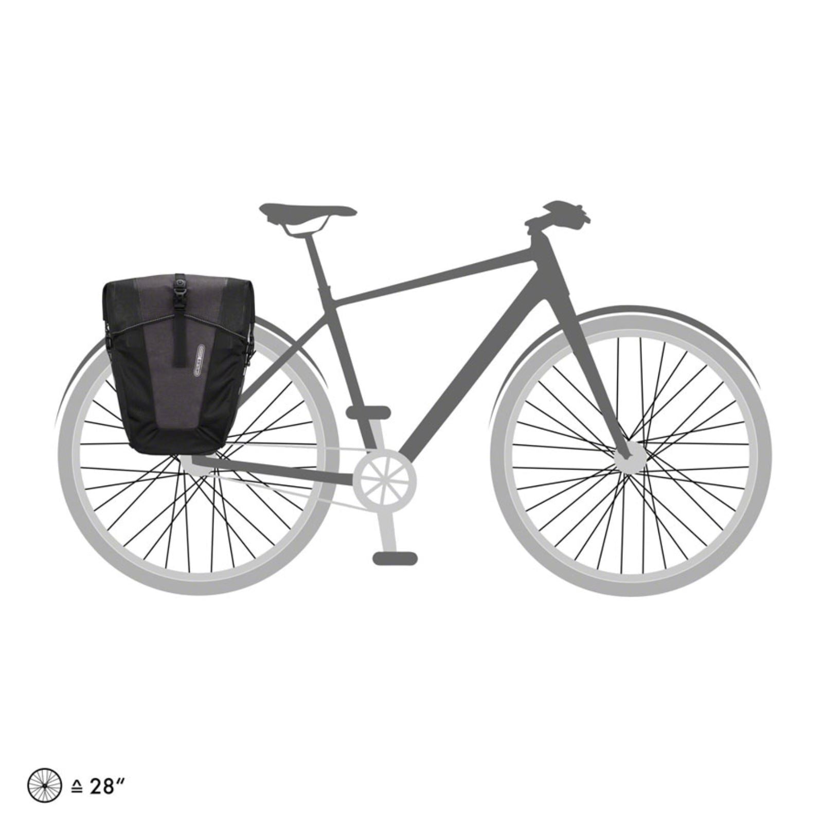 Ortlieb Back-Roller XL Plus Pannier - 78/Liter - Pair - Granite/Black [MPN: F5251]_1414593