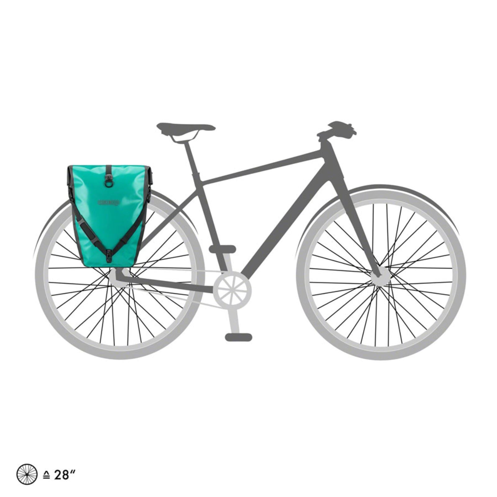 Ortlieb Back-Roller Free Pannier - 40/Liter - Pair - Lagoon/Black [MPN: F5104]_1414538