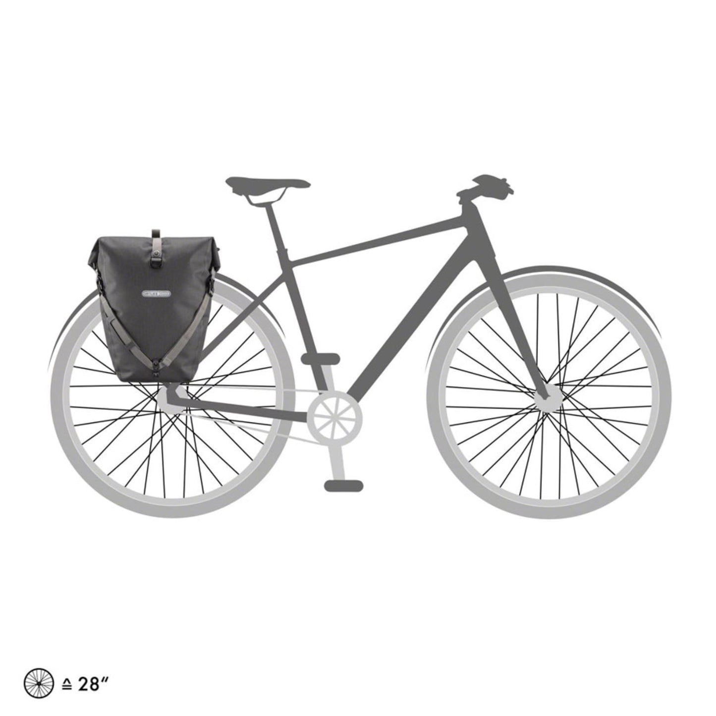 Ortlieb Back-Roller Urban Pannier - 20/Liter - Each - Pepper [MPN: F5502]_1414589