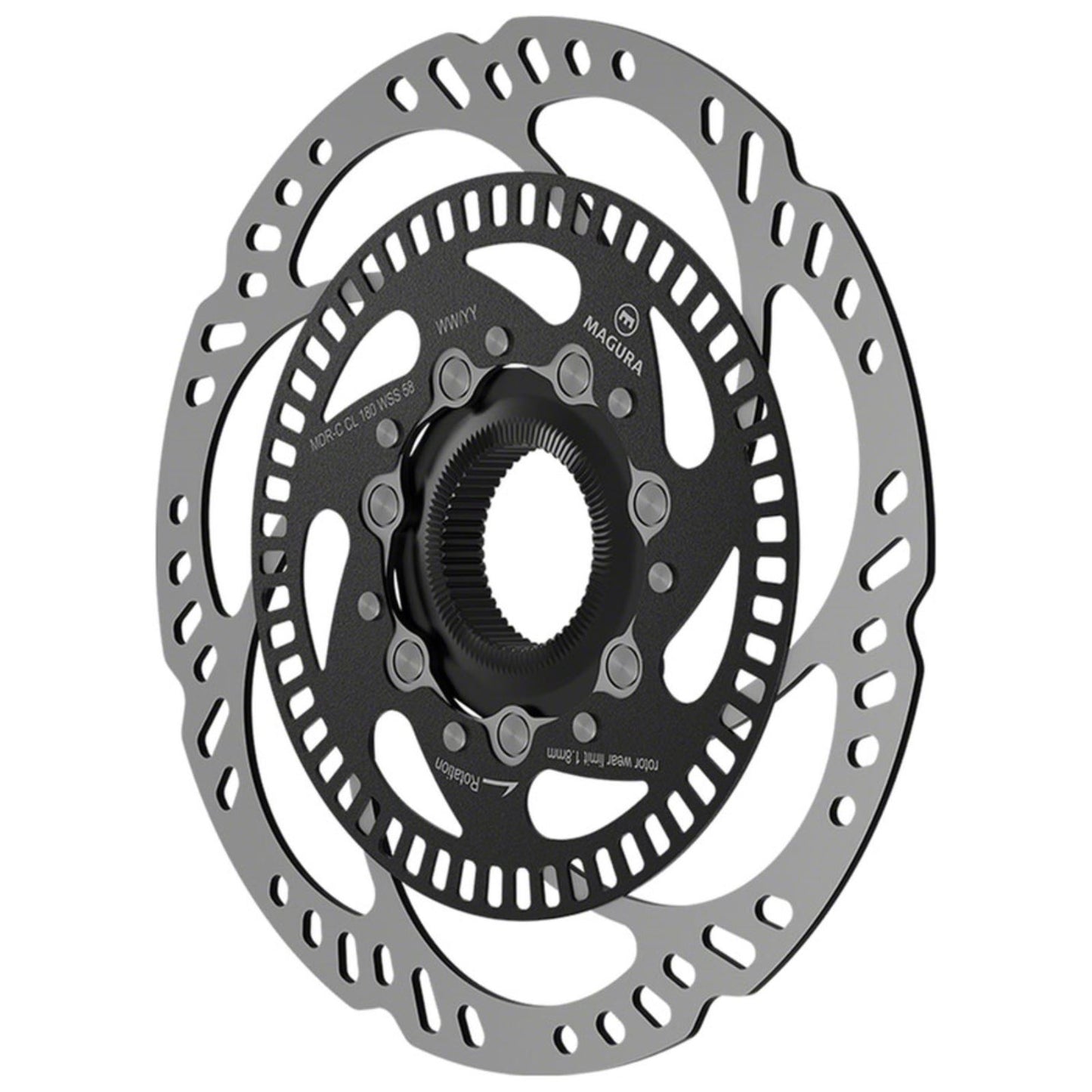 Magura MDR-C Disc Brake Rotor - Centerlock, 180mm, ABS Wheel Speed Sensor, R58 [MPN: 2702708]_1415159