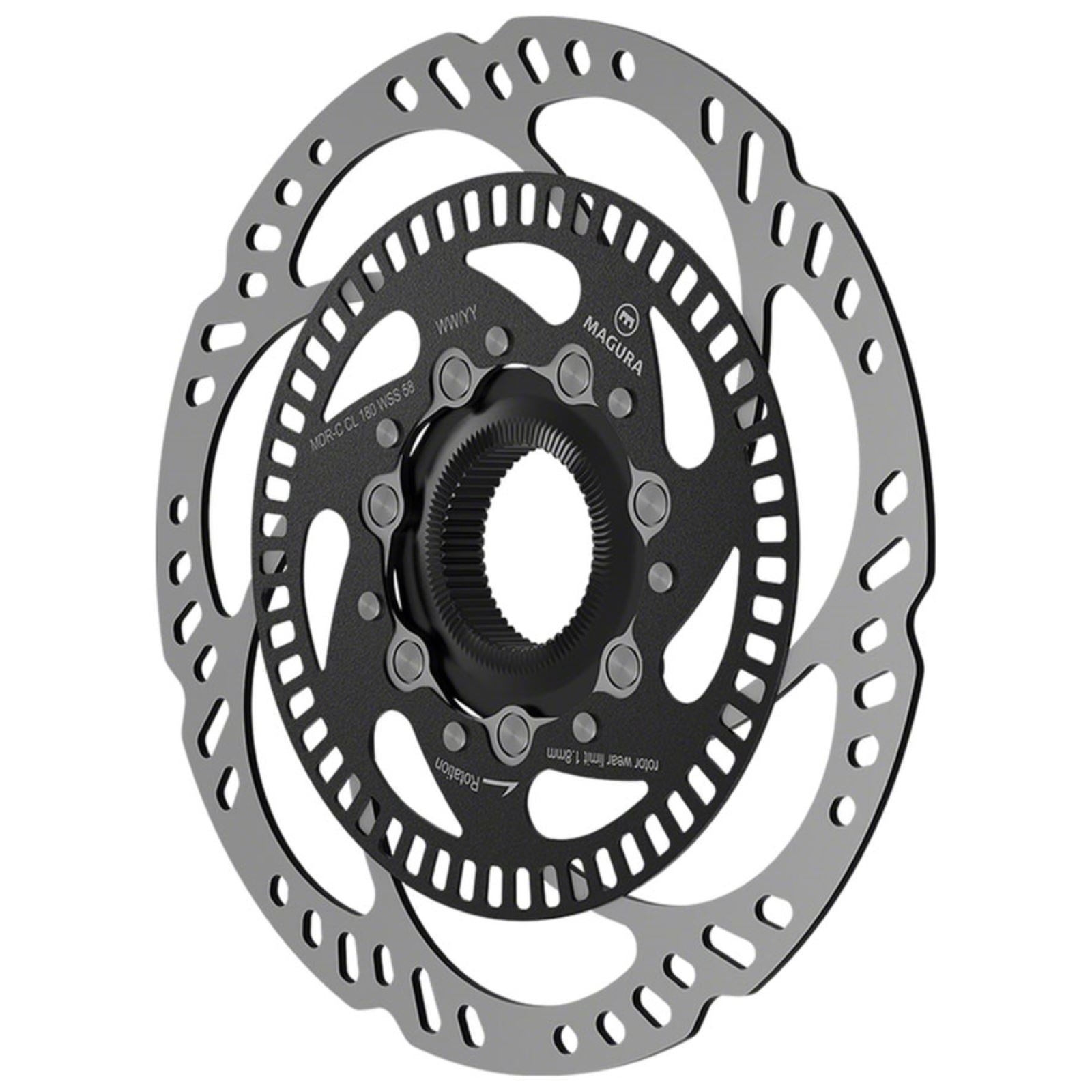 Magura MDR-C Disc Brake Rotor - Centerlock, 180mm, ABS Wheel Speed Sensor, R58 [MPN: 2702708]_1415159