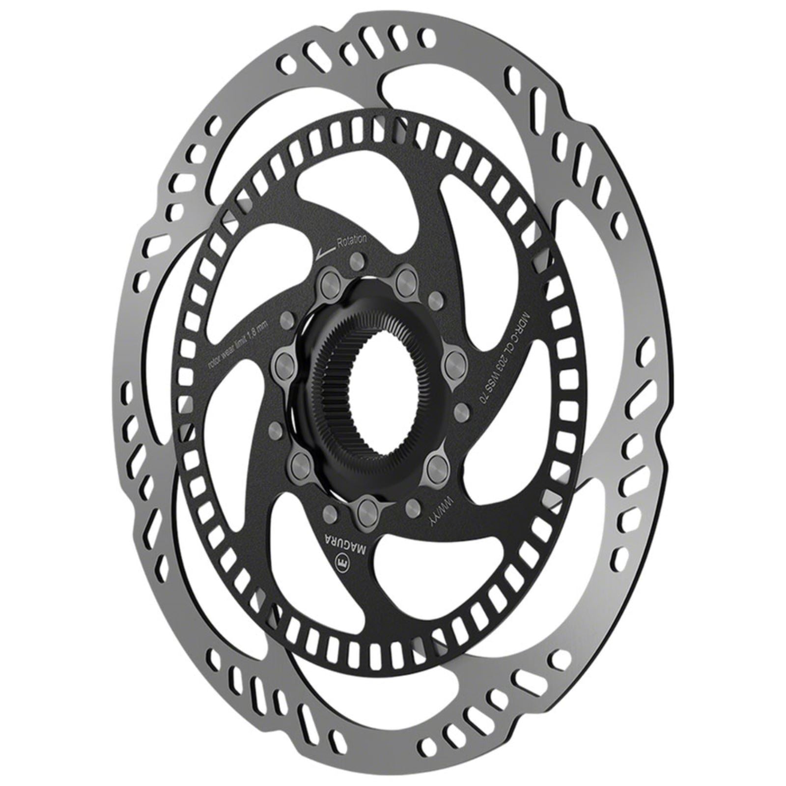 Magura MDR-C Disc Brake Rotor - Centerlock, 203mm ABS Wheel Speed Sensor, R70 [MPN: 2702710]_1415161
