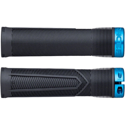 Race Face Chester Grips - Lock-On, Black/Turquoise, 31mm [MPN: 948-00-001-02]_1419865