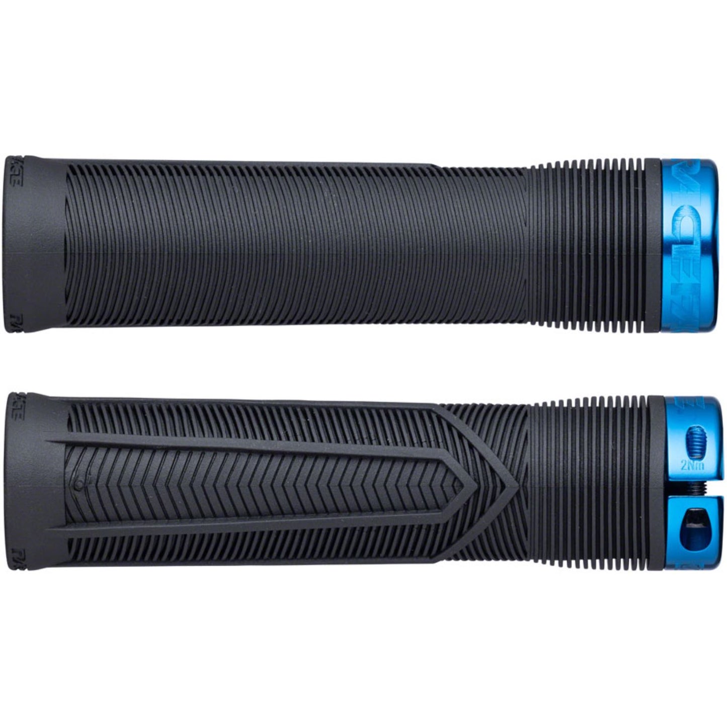Race Face Chester Grips - Lock-On, Black/Blue, 34mm [MPN: 948-00-002-07]_1419882