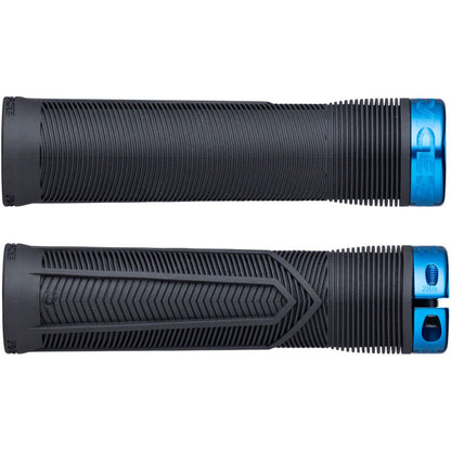 Race Face Chester Grips - Lock-On, Black/Blue, 34mm [MPN: 948-00-002-07]_1419882