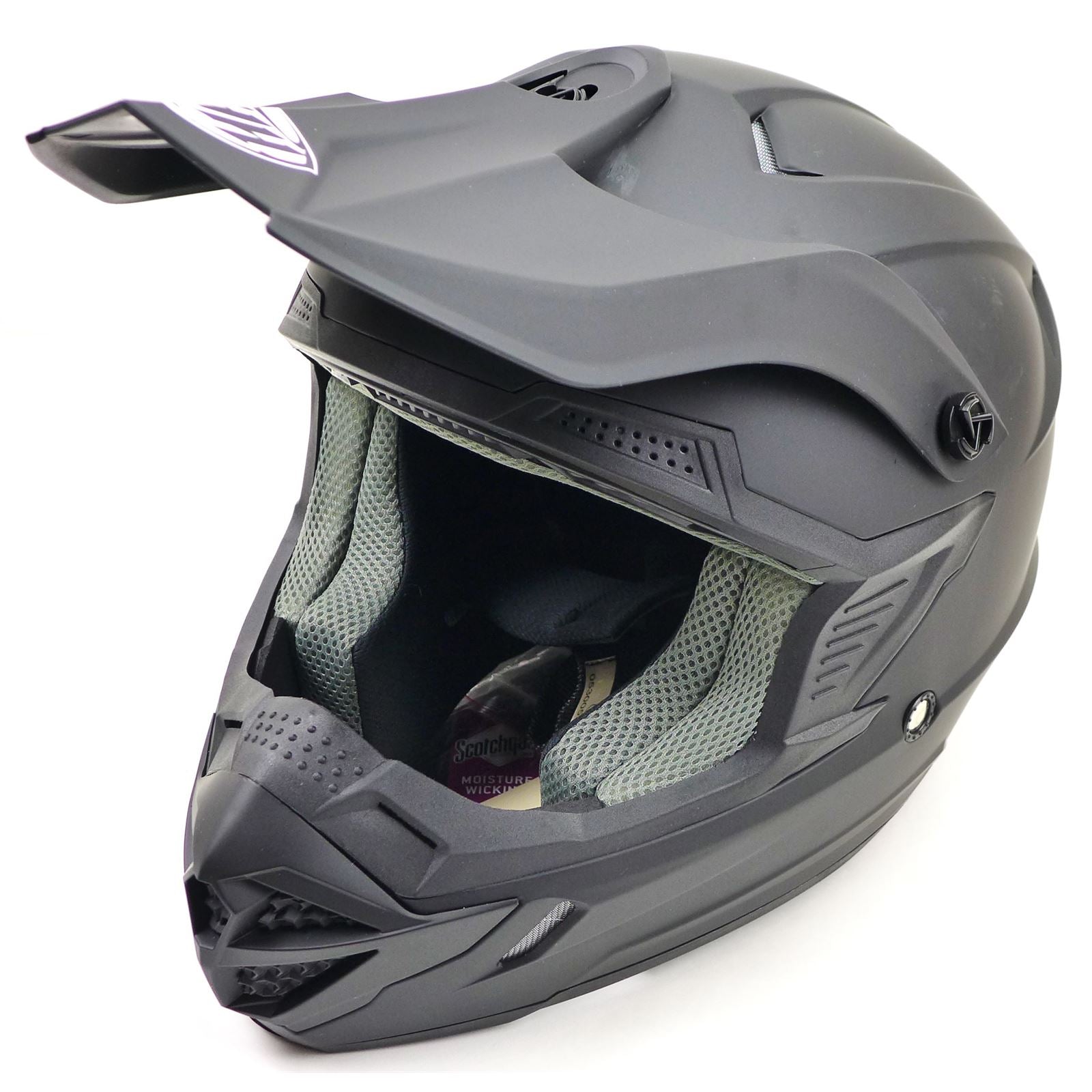 THH Helmets T730X Solid Helmet - Flat Black - Small OPEN BOX [MPN: 647967]_1396223