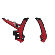 Acerbis Frame Guards- X-Grip - Red/Black - Gas-Gas 2984761042_1448396