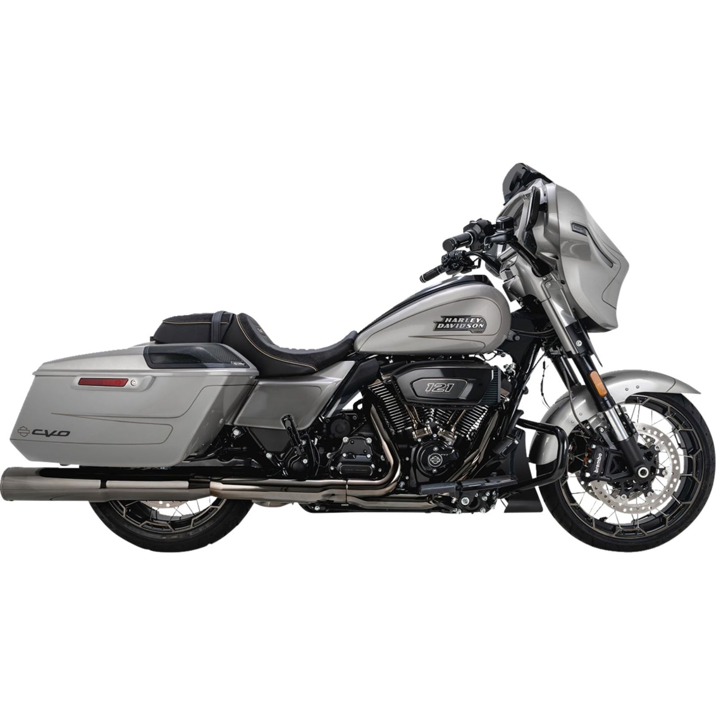 Vance And Hines Hi-Output Slip-On Mufflers - Dark Chrome - 4-1/2" 16468_1392900