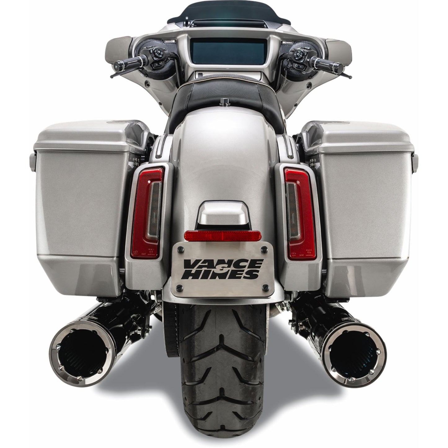 Vance And Hines Hi-Output Slip-On Mufflers - Dark Chrome - 4-1/2" 16468_1392901