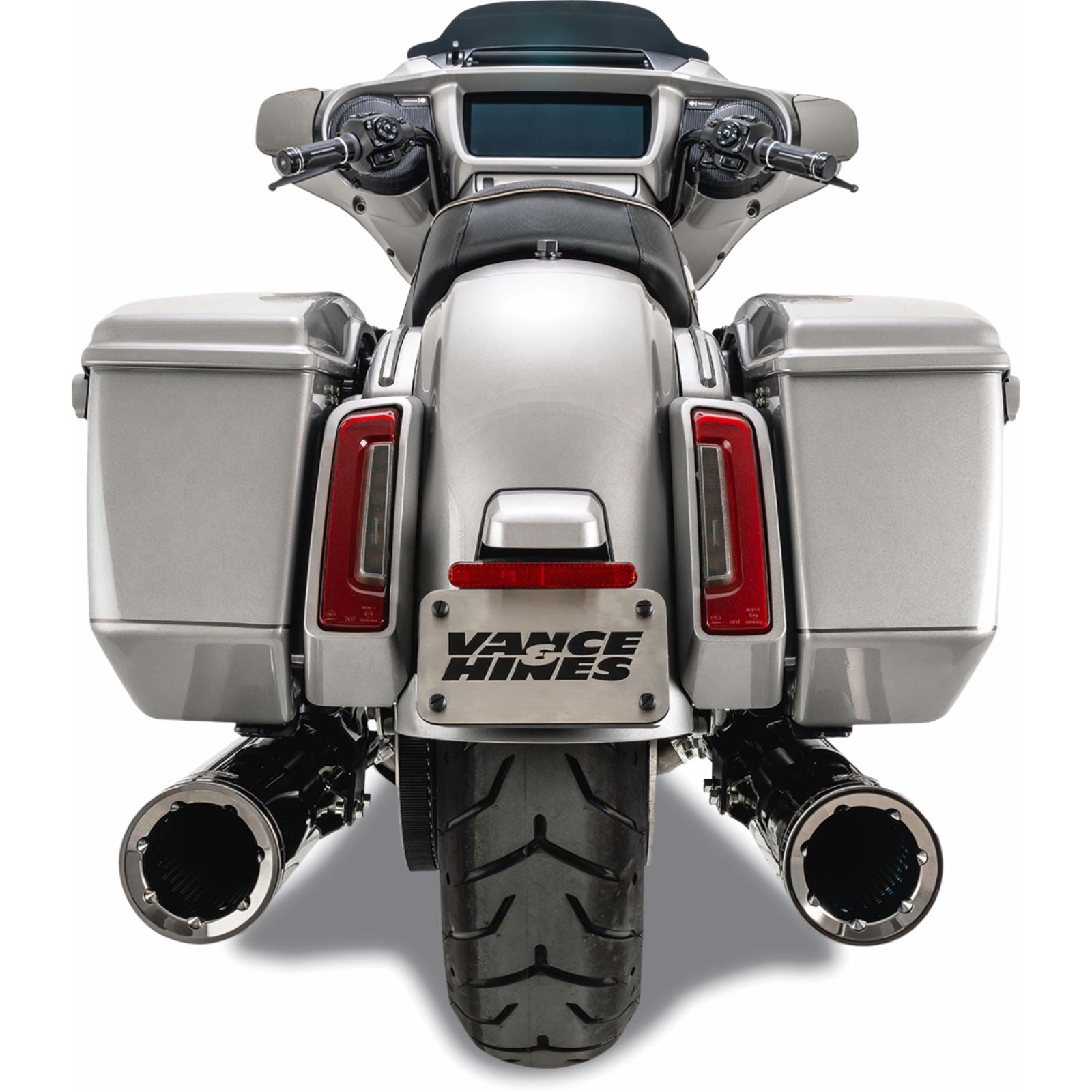 Vance And Hines Hi-Output Slip-On Mufflers - Dark Chrome - 4-1/2" 16468_1392901