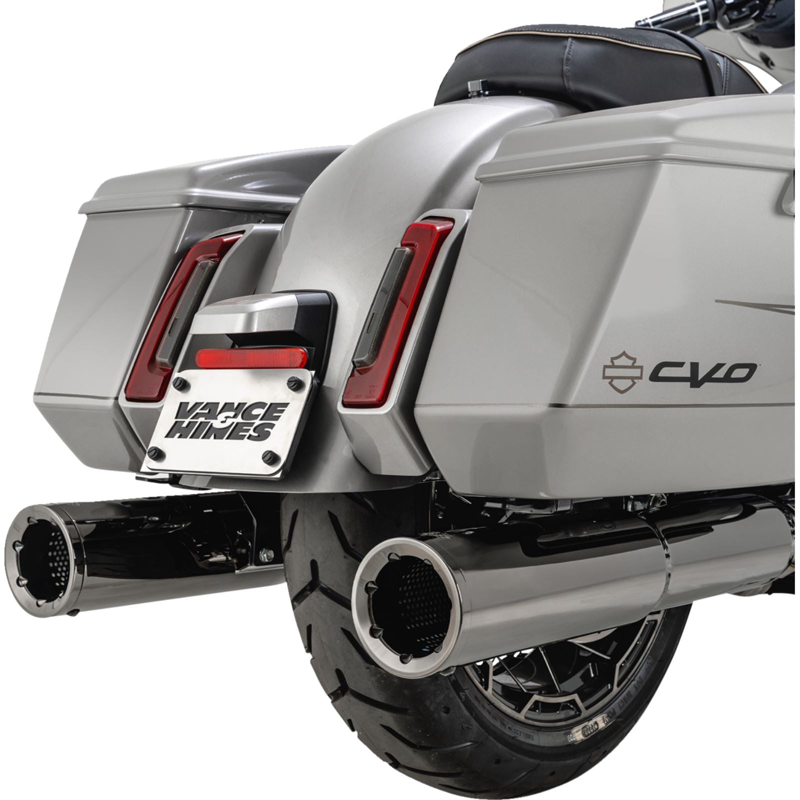Vance And Hines Hi-Output Slip-On Mufflers - Dark Chrome - 4-1/2" 16468_1392902