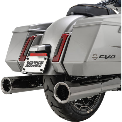 Vance And Hines Hi-Output Slip-On Mufflers - Dark Chrome - 4-1/2" 16468_1392902