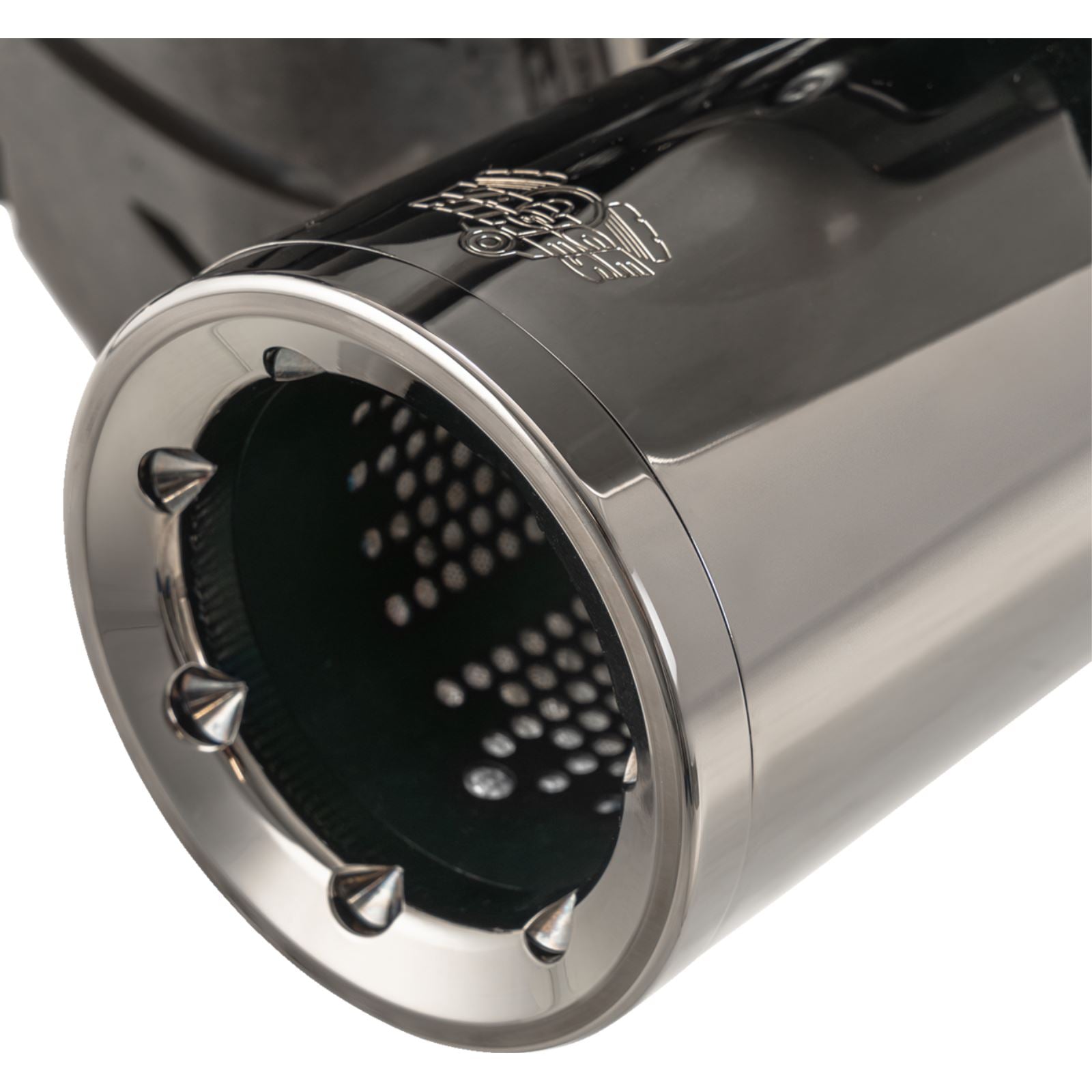 Vance And Hines Hi-Output Slip-On Mufflers - Dark Chrome - 4-1/2" 16468_1392903