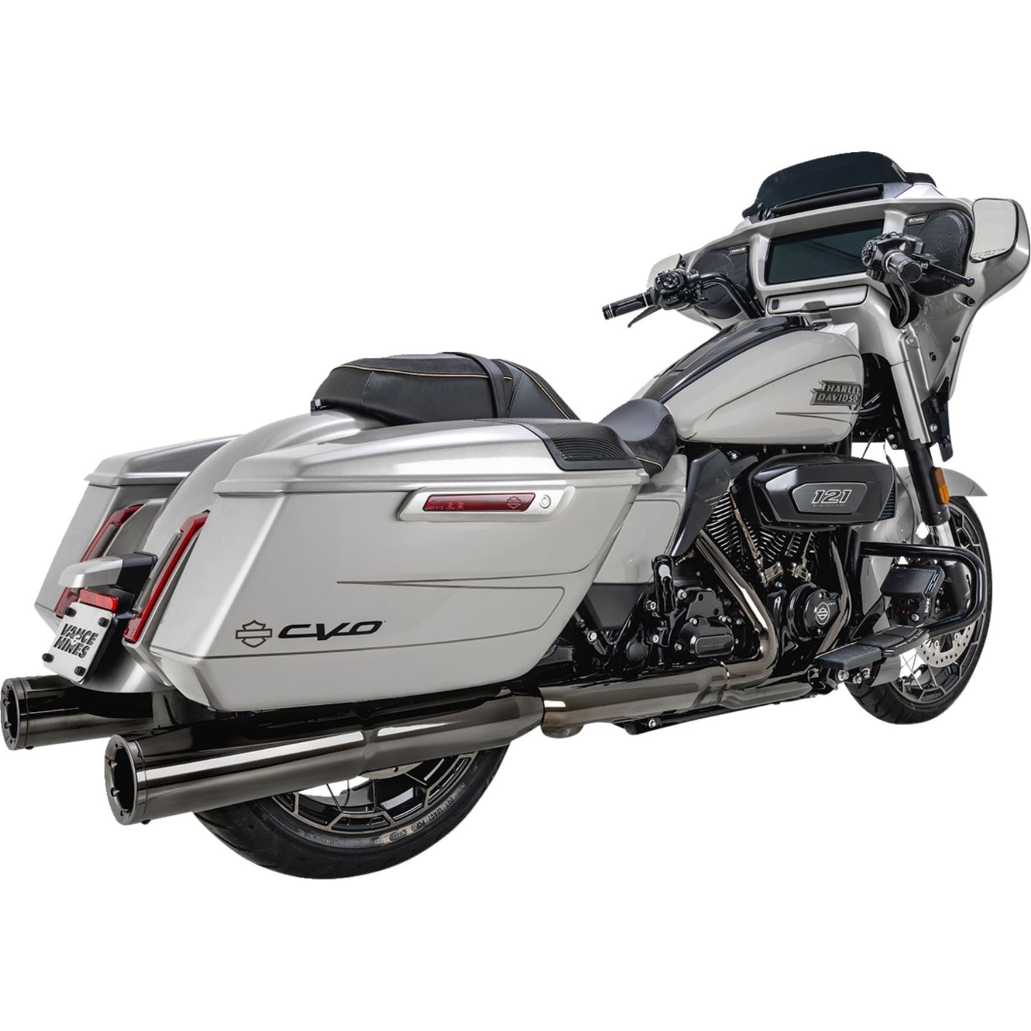 Vance And Hines Hi-Output Slip-On Mufflers - Dark Chrome - 4-1/2" 16468_1392904