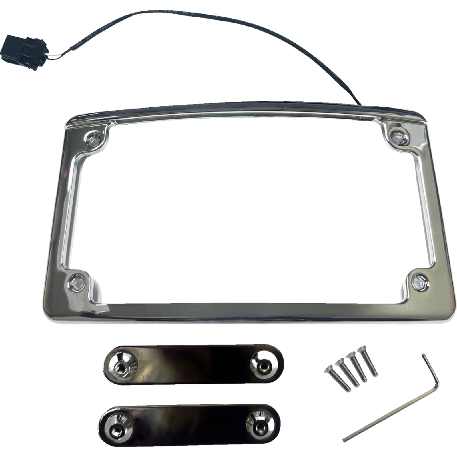 Custom Dynamics Lighted License Plate Frame - Chrome LPF-RAD-23CVO-C_1392836